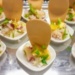 Bespoke canapé selection crafted by private chef in Boston- Seafood Ceviche