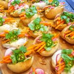 Bespoke canapé selection crafted by private chef in Boston- Mini Bahn Mi