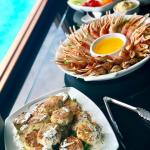 Elegant canapé platter for luxury Boston event catering- Seafood Platters