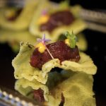 Boston's Premier Private Chef Catering for Intimate Events- Tuna Tapioca Cracker